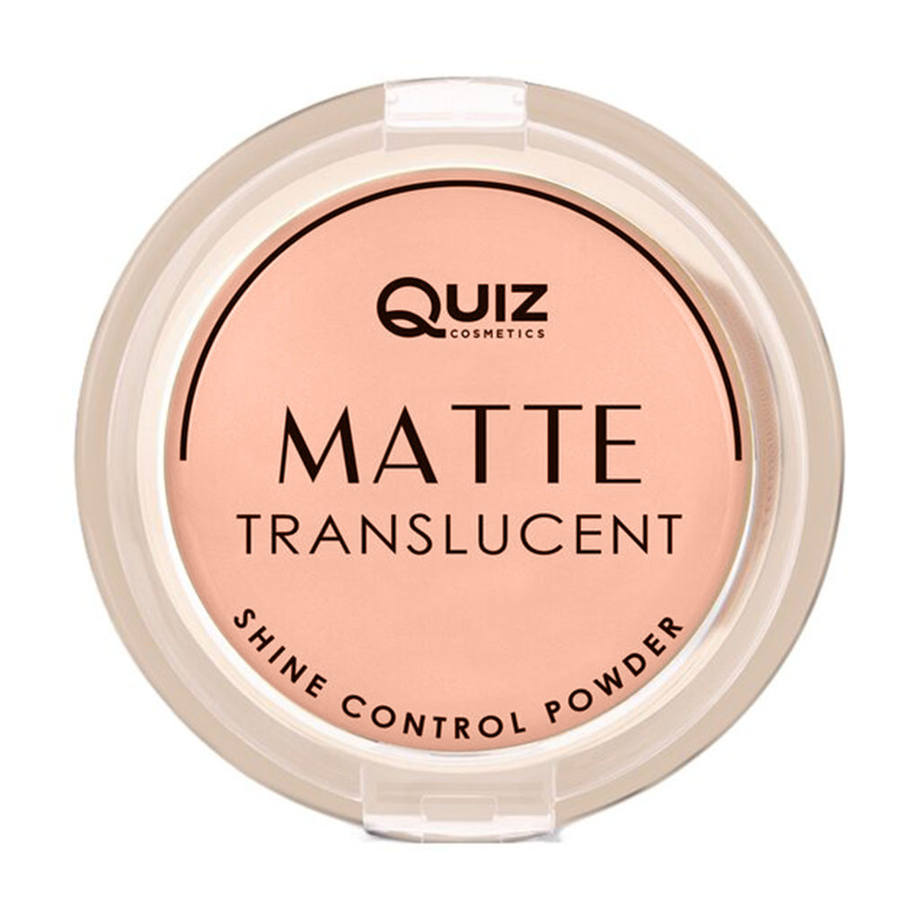 Матувальна пудра для обличчя Quiz Cosmetics Matte Translucent Shine Control Powder Контроль блиску, 02 Medium, 10 г